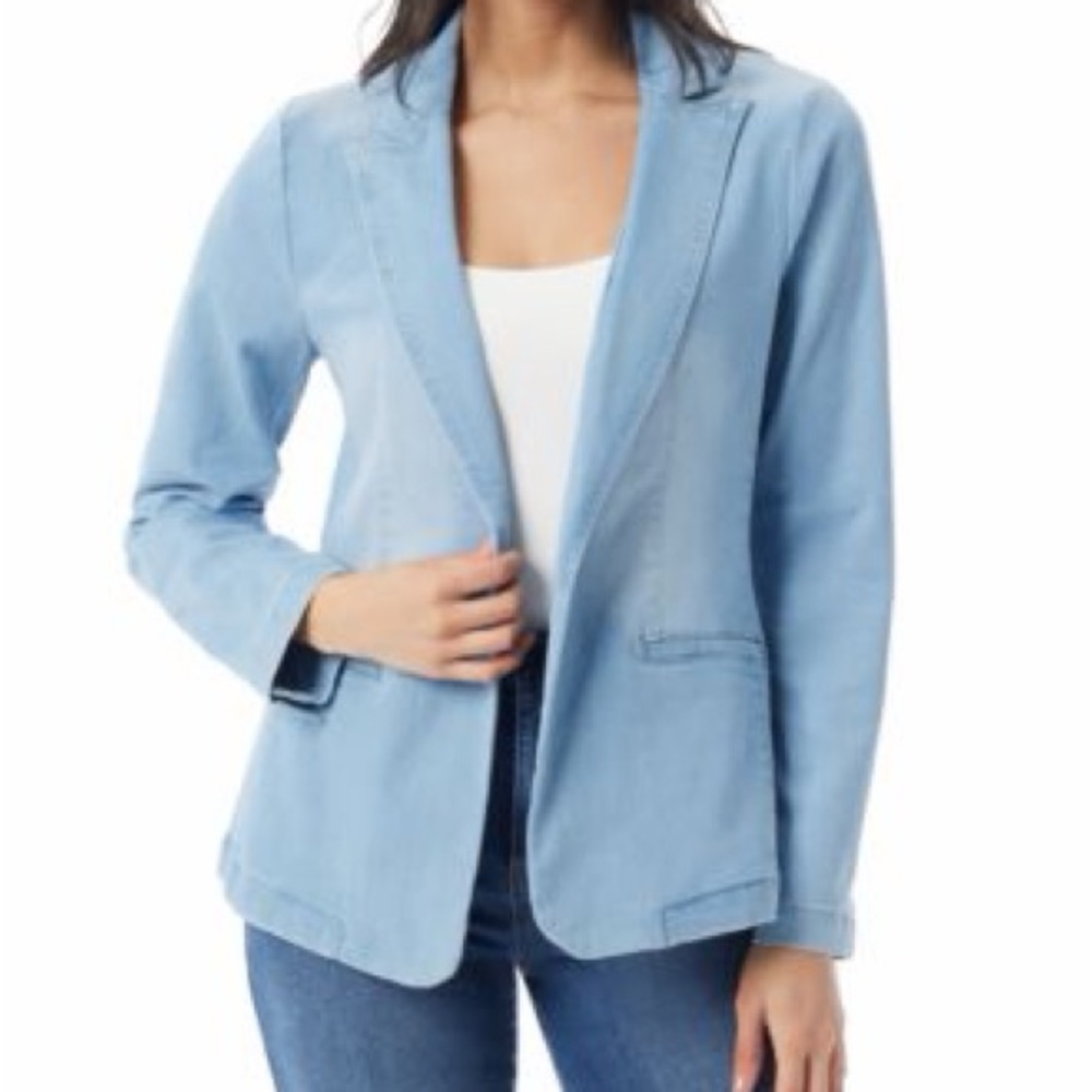 Gloria Vanderbilt Sky Blue Blazer Size Small